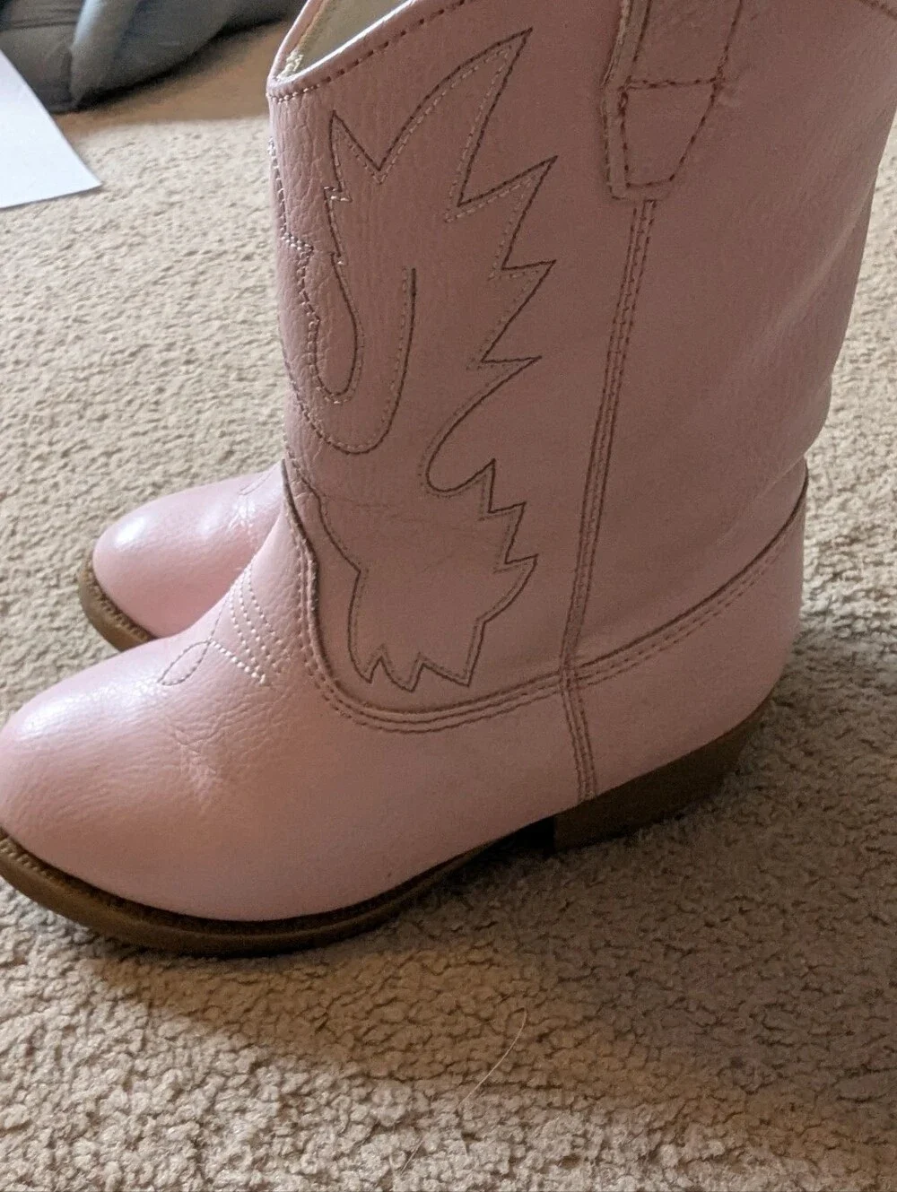 Kids Pink Western Cowboy Boots